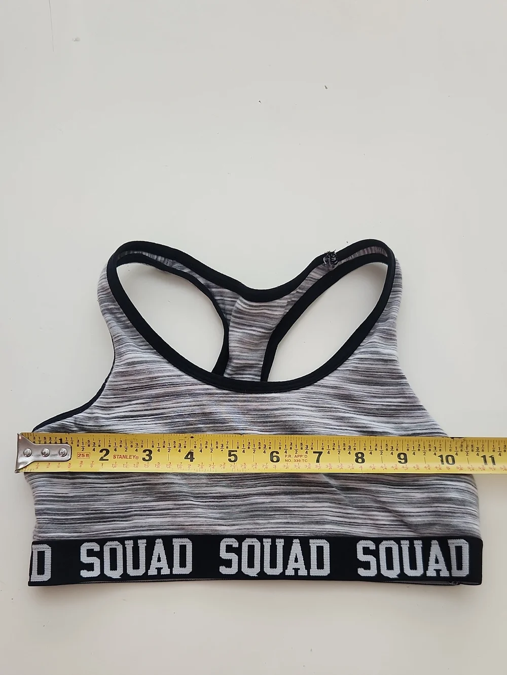 SO Black White Sports Bra Small